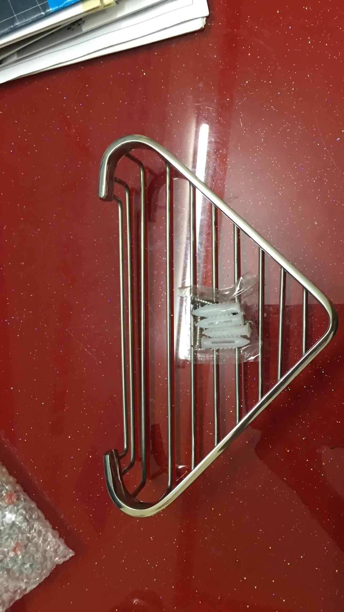 Kệ góc inox 304 - Kệ để xà bông, dầu gội