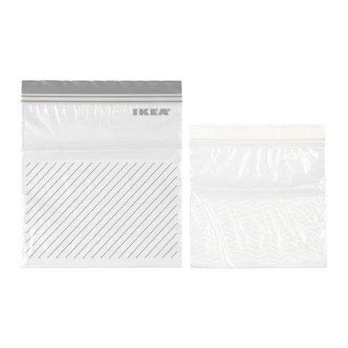 Hộp Túi Zip 60 Chiếc/Plastic Bag Ikea