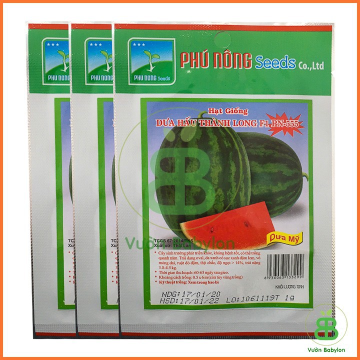 Hạt Giống Dưa Hấu Thành Long Siêu Ngọt 1GR