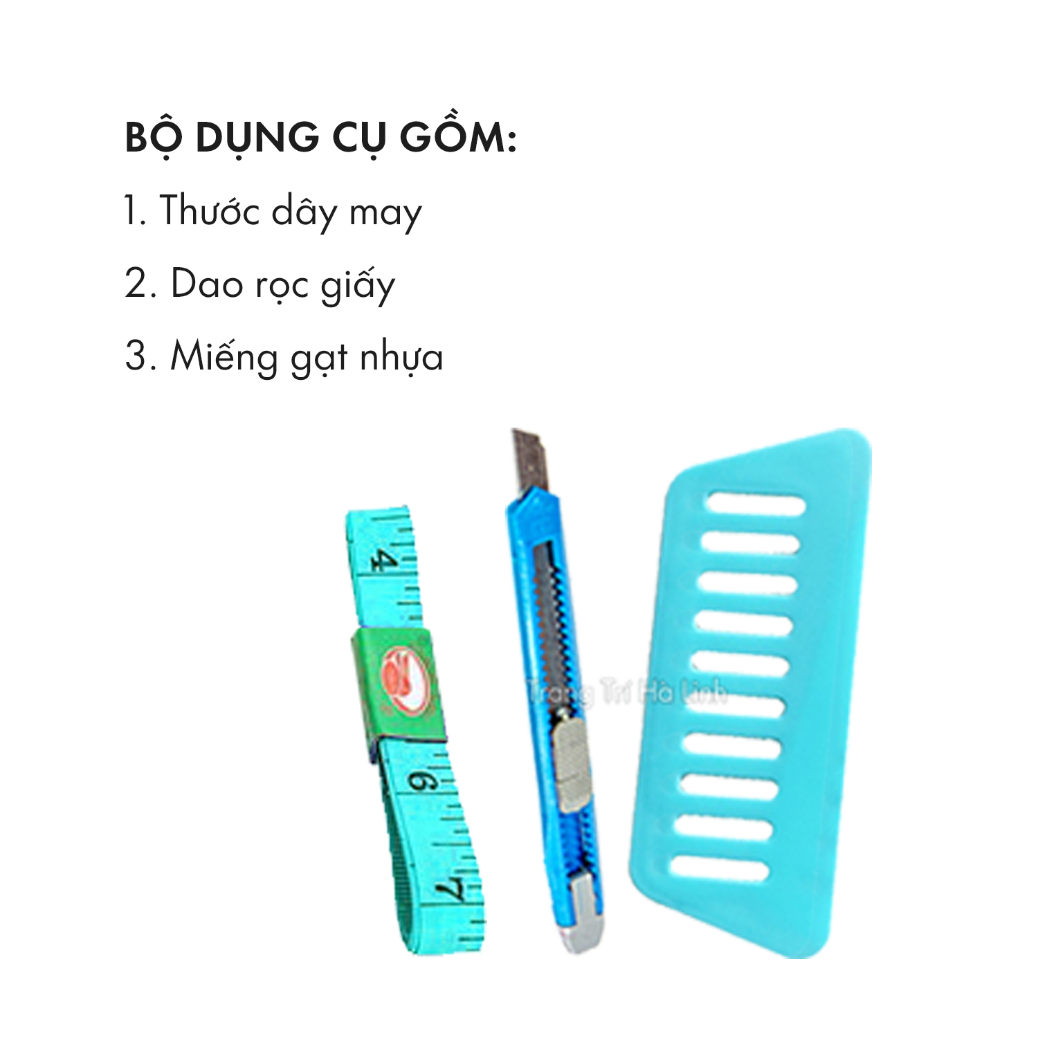 Bộ dụng cụ thi công hỗ trợ dán decal dán kính, dán tường