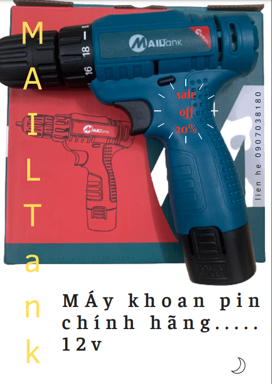 máy khoan pin 12v