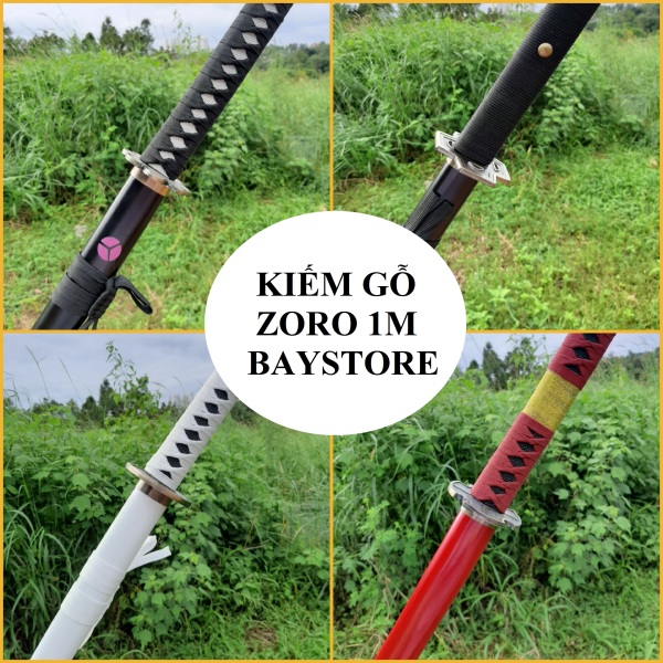[HOT] Đạo cụ hóa trang kiếm gỗ Zoro One Piece - Baystore - 1m