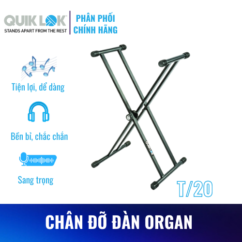 Chân đàn Organ QUIK LOK T/20 BK