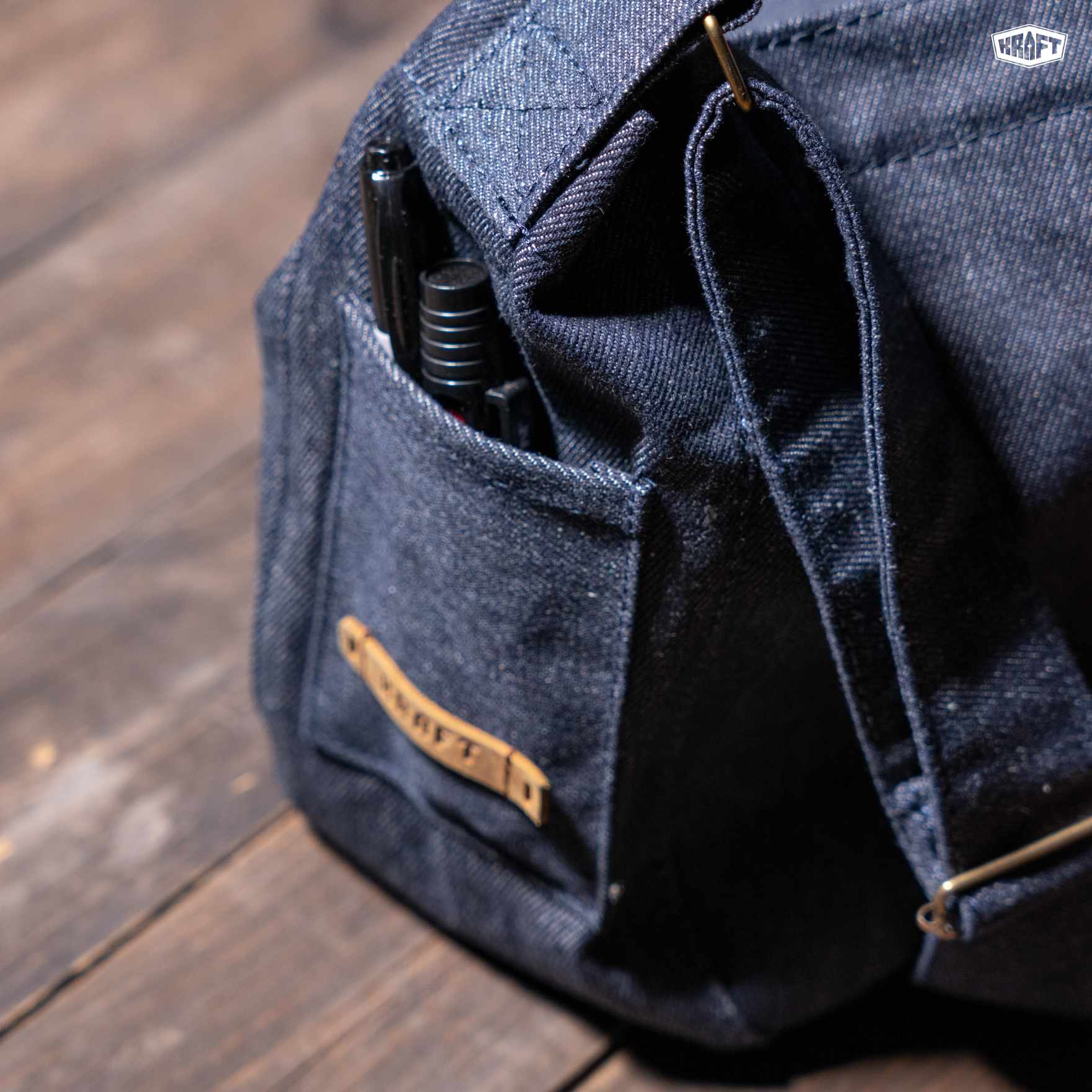 Túi đeo chéo Kraft Cargo Denim (Satchel Bag)