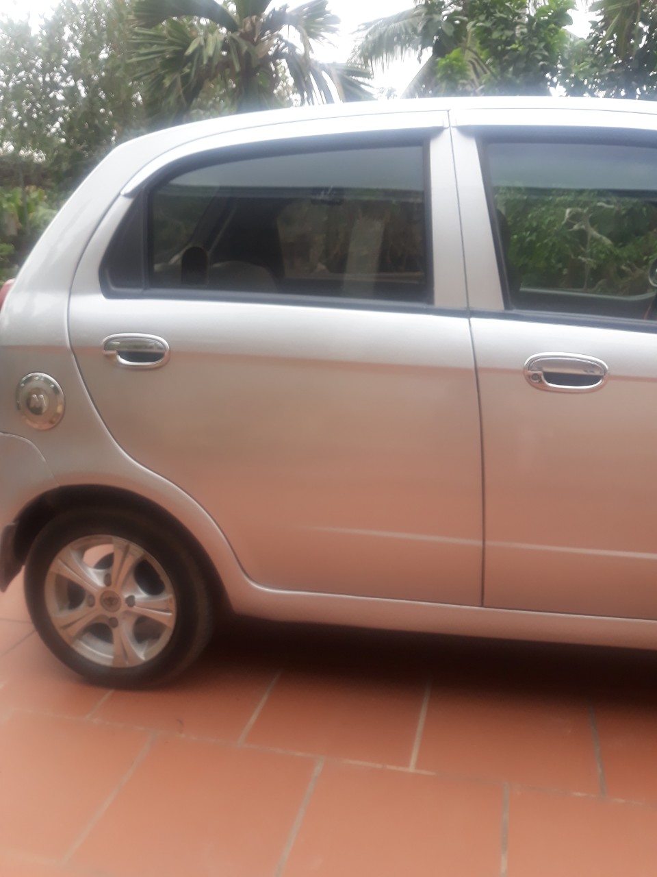 Bộ ốp tay hõm cửa mạ Crom sáng bóng xe Chevrolet Spark Form 2007-2011, Matiz3 phom cũ