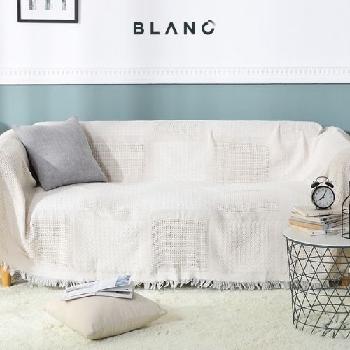 Chăn Phủ Sofa Khăn Sofa Chăn Phủ Giường Cozi BLANC' Đủ Size