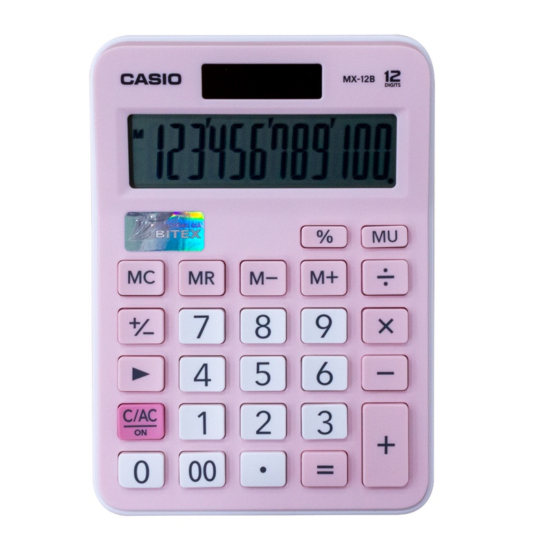 Máy tính nhỏ casio mx-12b chính hãng bảo hành 7 năm