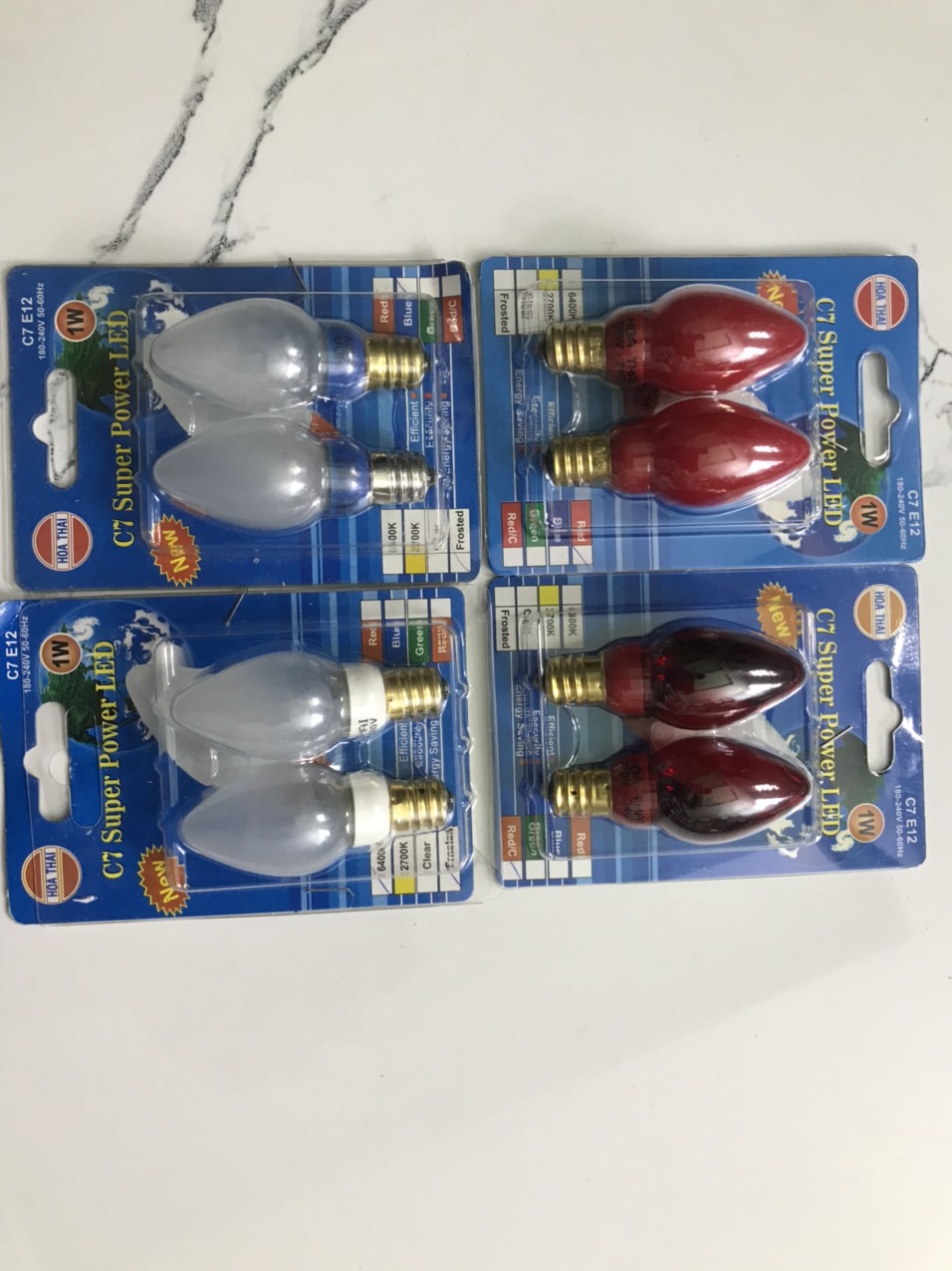 Bộ 2 Bóng Đèn Cà Na C7 Super Power LED