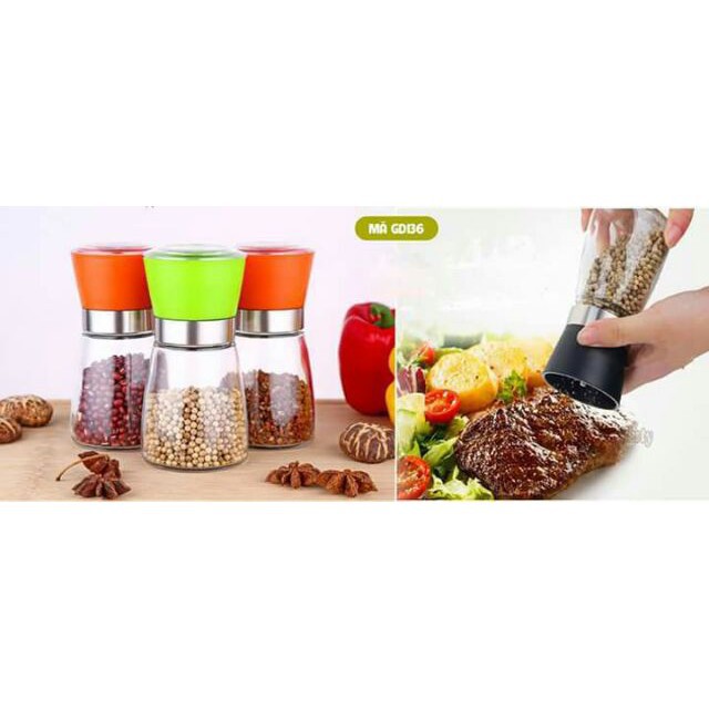 Lọ xay tiêu thủy tinh