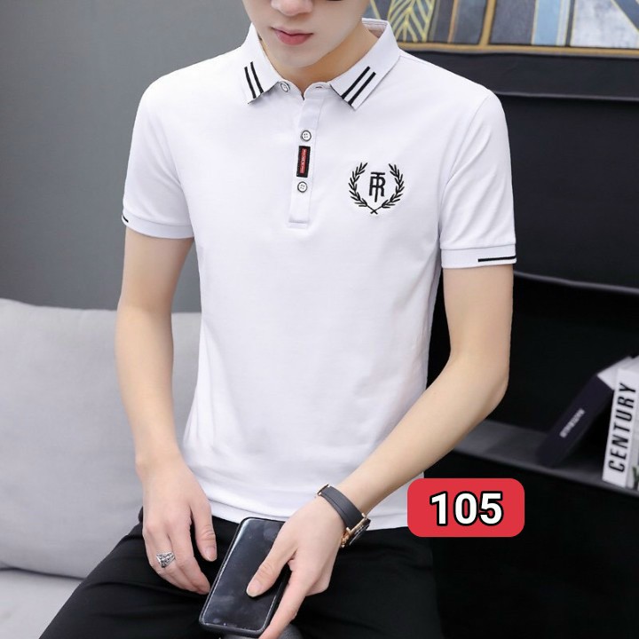 [ MẪU MỚI ] Áo Thun Nam Tay Ngắn Cổ POLO LOGO Thêu Cao Cấp Phong Cách Hàn Quốc - Chất Vải Dày Dặn Chuẩn Men (Y HÌNH 100% ) THỜI TRANG TAYLOR FASHION BUPGS4