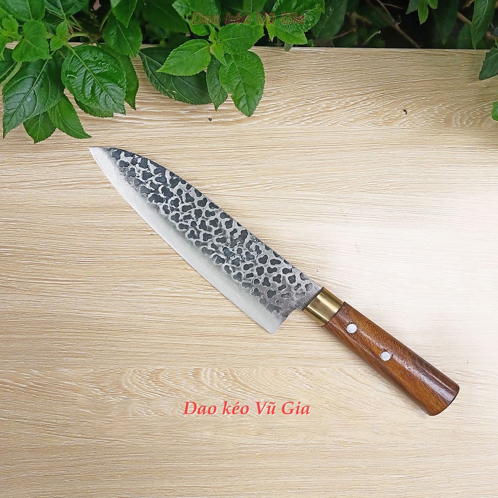 Dao phi lê nhà bếp thép nhíp vân kiểu