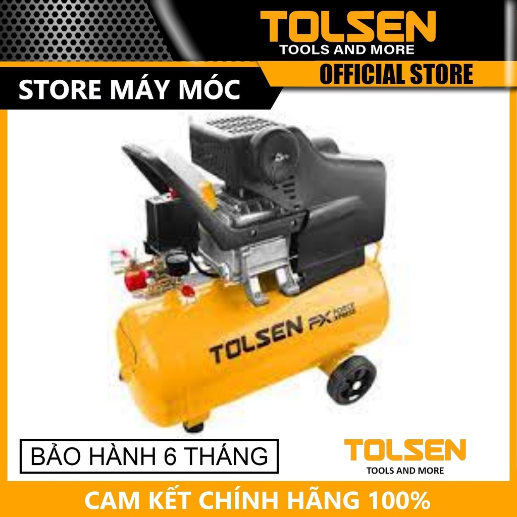Máy nén khí 24l 1.500w 2.hp tolsen 73125- hàng chính hãng