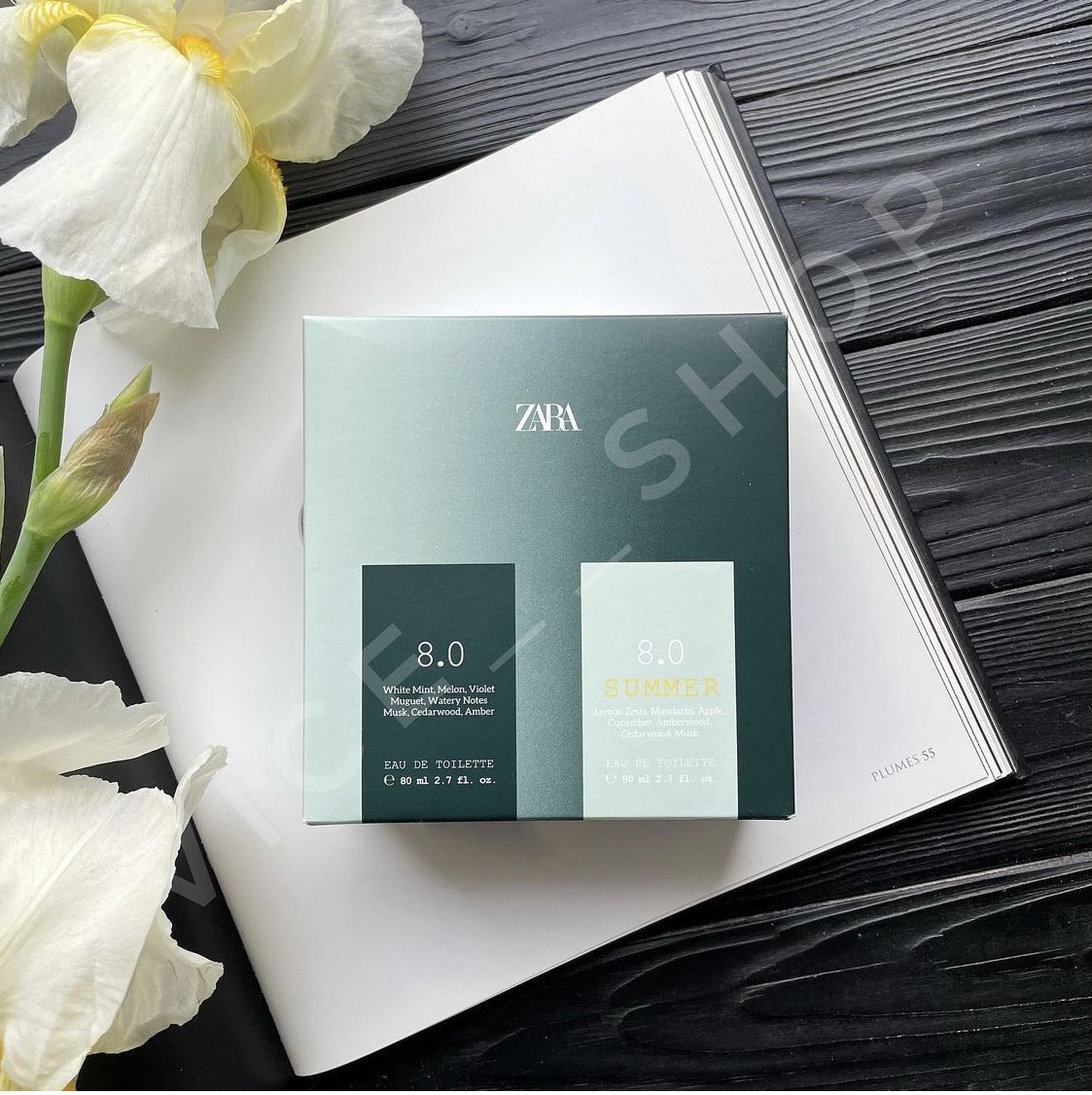 [HCM]SET NƯỚC HOA ZARA 8.0 + 8.0 SUMMER EDT 80 ML (2.7 FL. OZ).