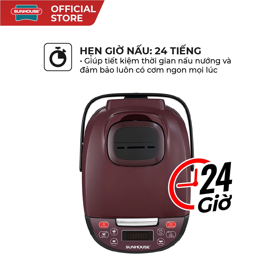 Nồi cơm điện tử SUNHOUSE 1.8L SHD8909