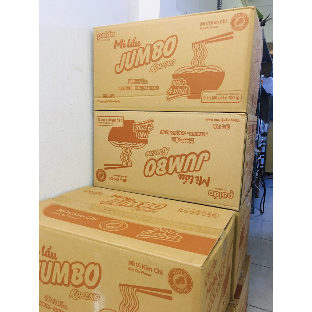 Combo 10 Gói Mì Lẩu Jumbo Kim chi
