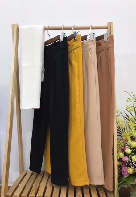 Quần baggy nữ cạp bèo