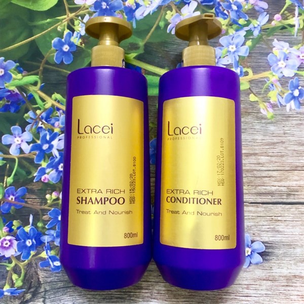 Dầu gội xã lacei extra rich phục hồi tóc hư tổn 800ml
