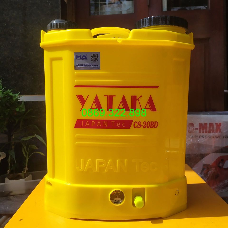 Bình Phun Xịt Điện Yataka CS-20BD Bơm Đôi