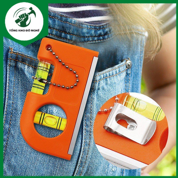THƯỚC THỦY MINI CO NAM CHÂM kiểu MÓC KHÓA TIỆN ÍCH  _TKDN