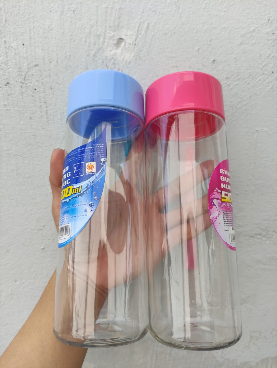 Bình nước 500ml nắp vặn mẫu mới