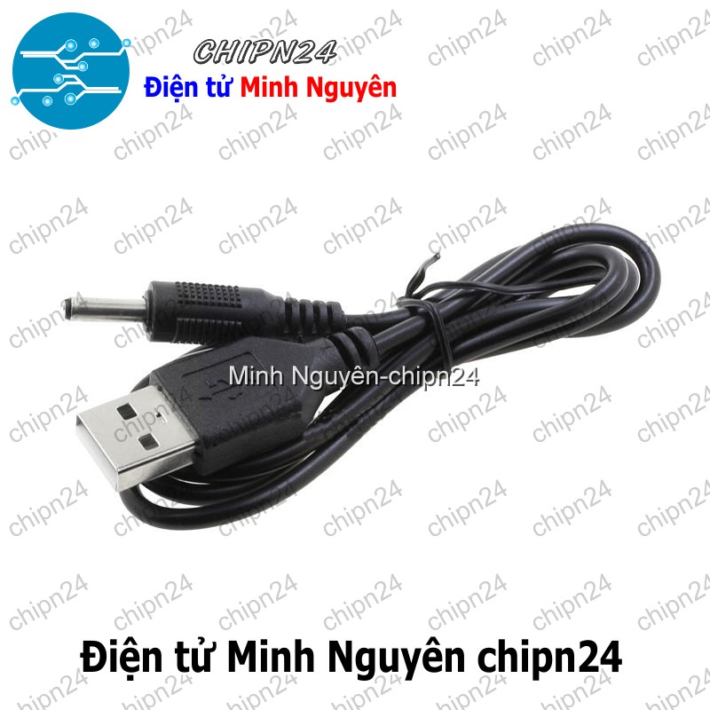 [1 sợi] (P79) Dây chuyển USB ra Jack DC 3.5x1.3MM Dài 70cm - HH004471