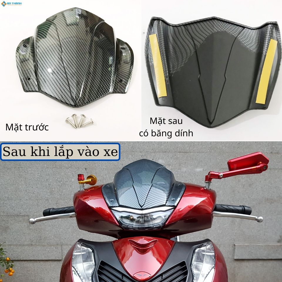 [HCM]ỐP MÃO ĐẦU SH 150 (2020) SƠN CARBON