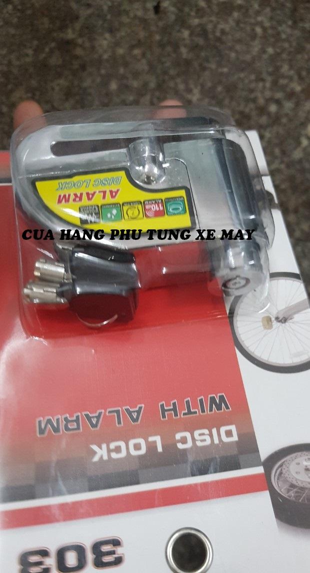 Khóa đĩa xe máy có kèn hú cao cấp