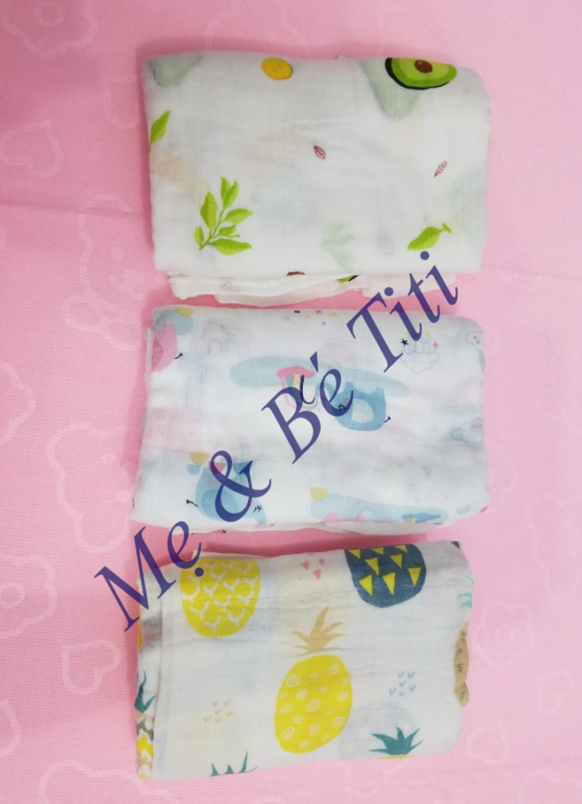 Khăn aden + anais 120cm sợi tre dùng tắm, quấn cho bé sơ sinh