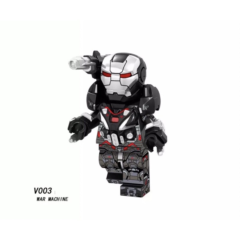 Minifigures iron man nhân vật iron man war machine phiên bản mới nhất v003