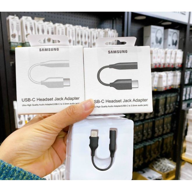 Jack chuyển đổi tai 3.5mm to Type C -jack chuyển tai nghe chính hãng Samsung cho Galaxy Note 10/ Note 10 Plus..123123