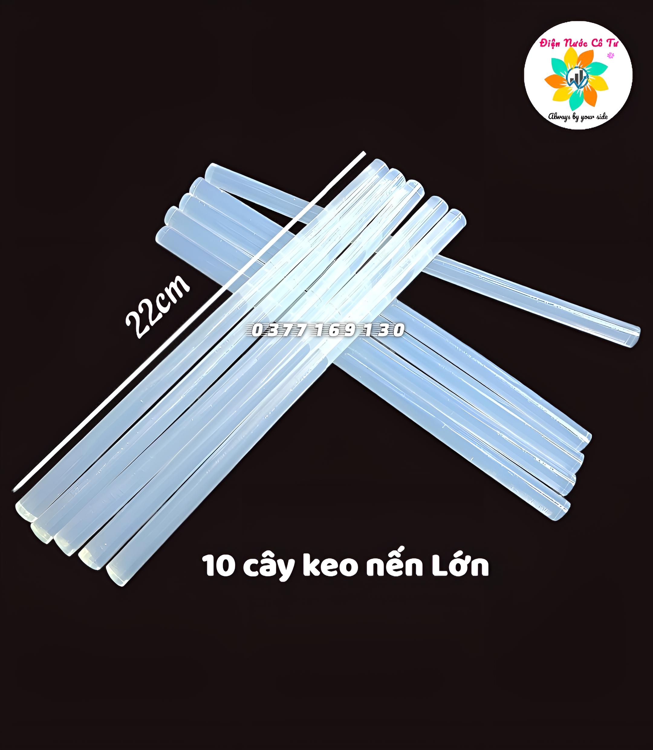 50 cây keo nến dán đồ thủ công mỹ nghệ
