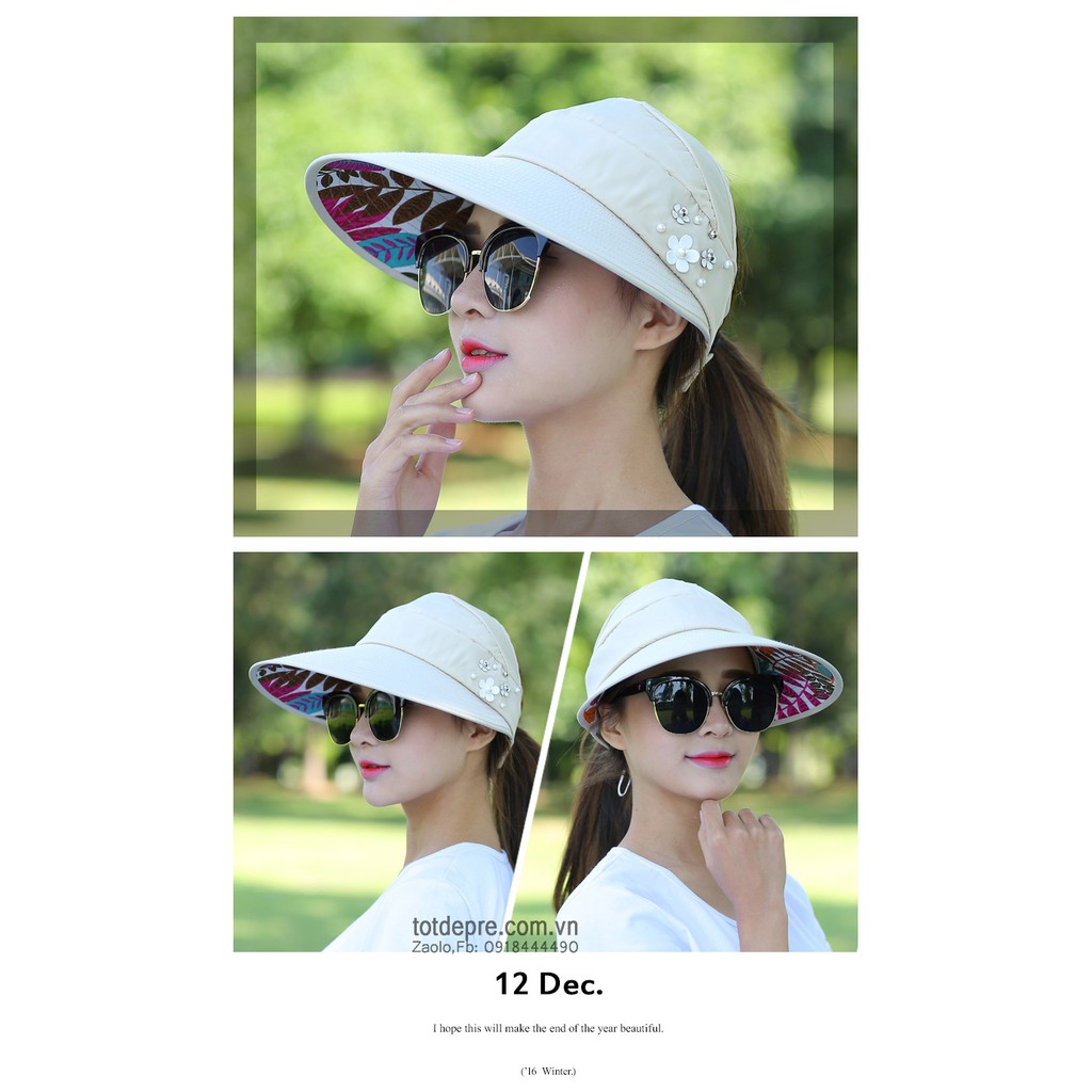 Mũ vải hở chóp cho nữ