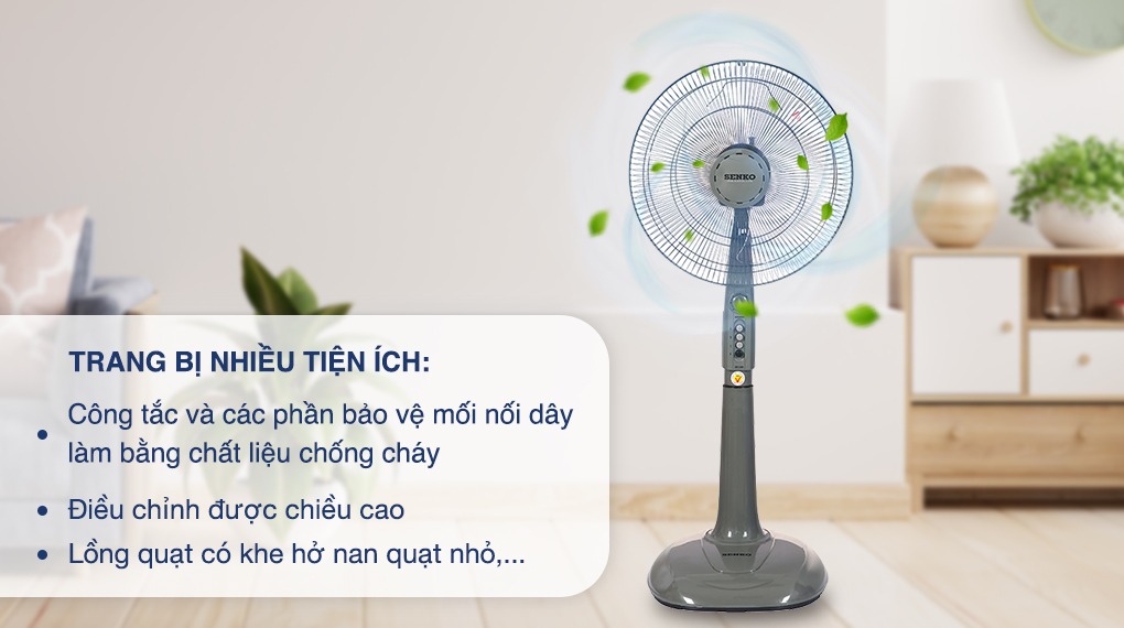 [Chính hãng]Quạt đứng Senko DH1600( Có hẹn giờ)