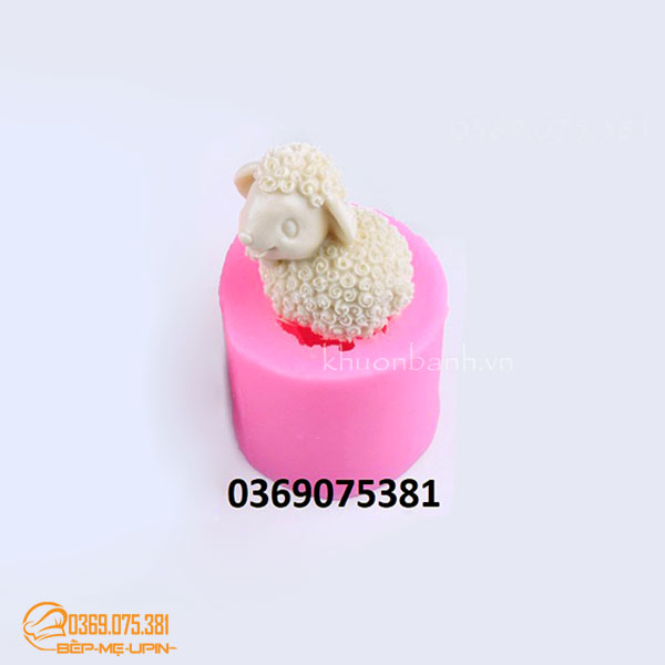 Khuôn silicon động vật con bò sữa cừu con