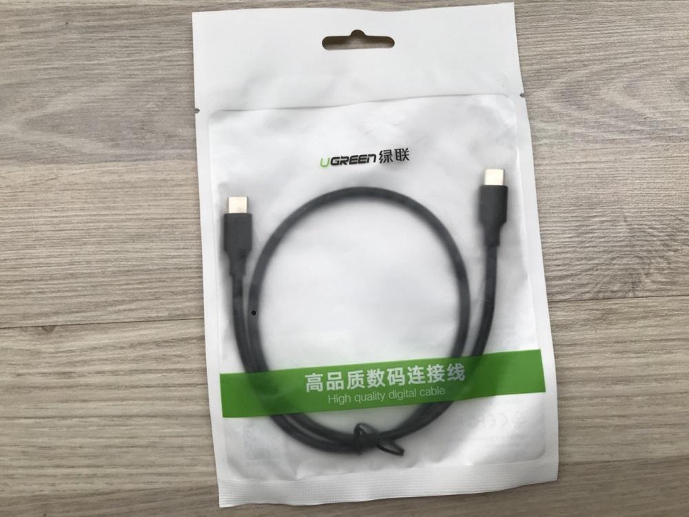 Cáp USB Type-C Ugreen 50996 Cao Cấp | Black, 0.5M