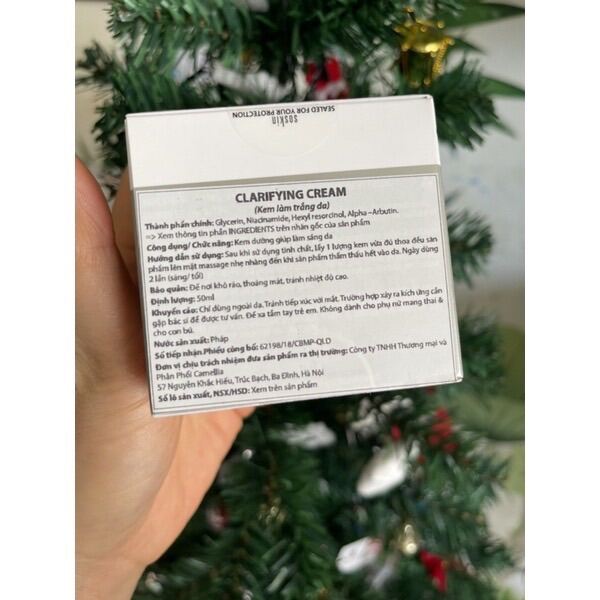 ✅[Chính Hãng] Kem dưỡng trắng da Soskin Clarifying Cream 50ml của Pháp
