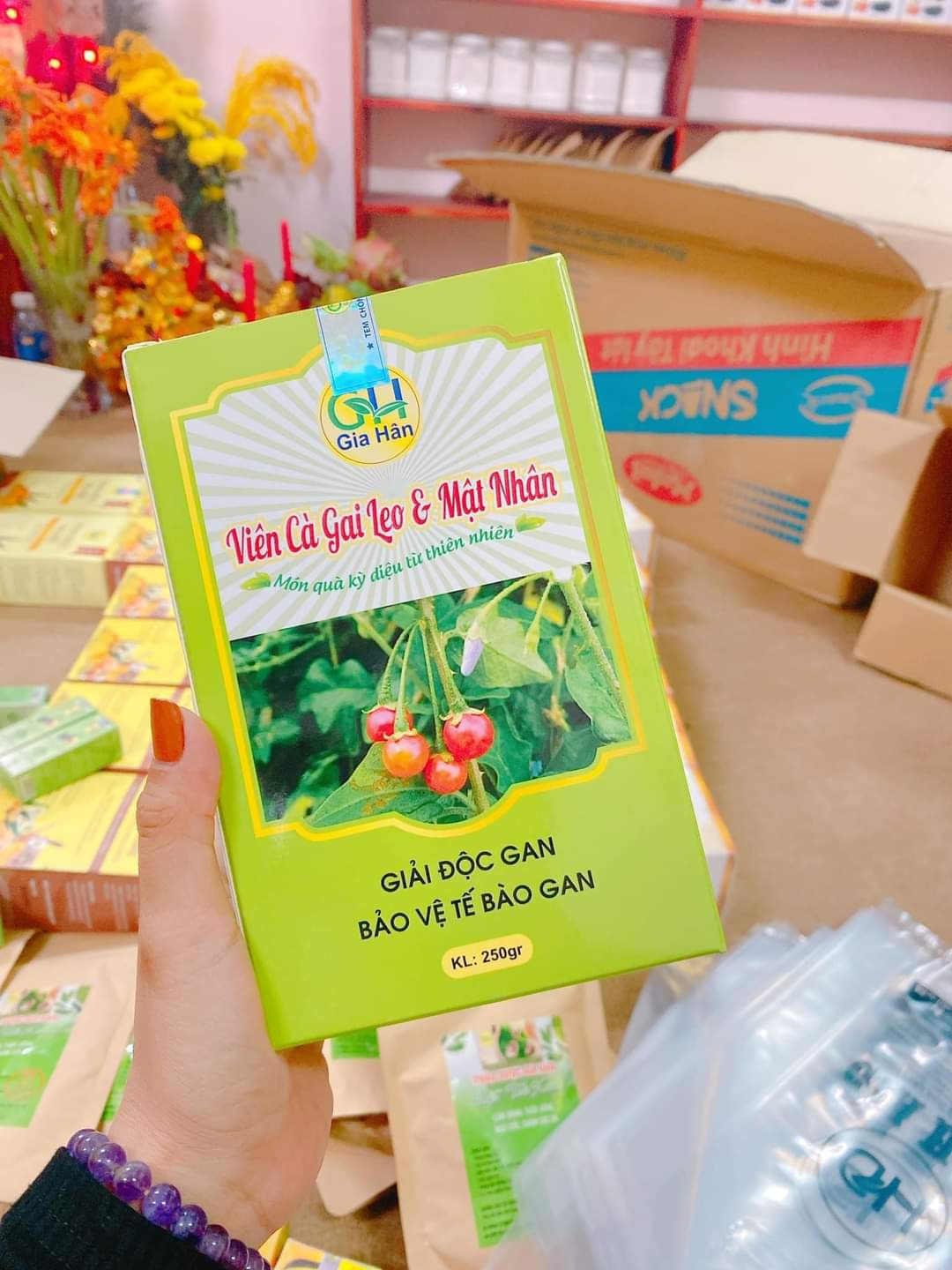 Viên Cà Gai Leo Mật Nhân 250 gam