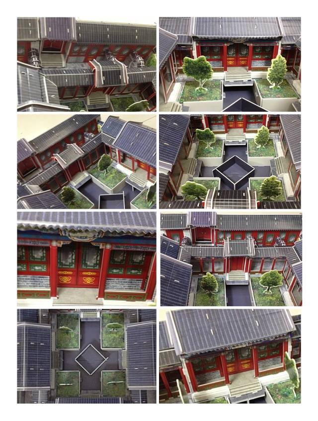 Mô hình giấy 3D CubicFun - Nhà Tứ Hợp - Bejing Four Section Compound - MC142h