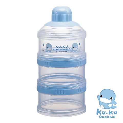 [Cao Cấp] Hộp Chia Sữa Bột Cho Bé 3 Ngăn (Chính Hãng Kuku)