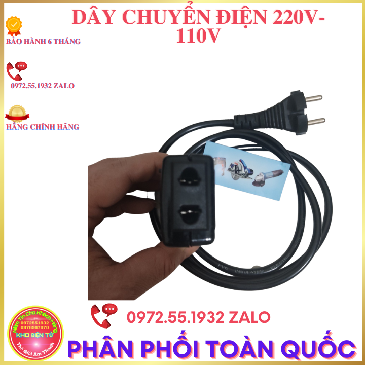 Dây đổi nguồn 220V sang 110