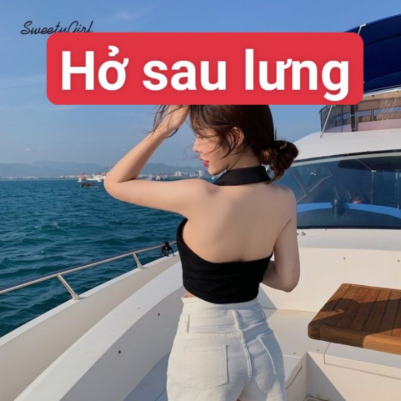 Áo ba lỗ cổ trụ Hở lưng P-C
