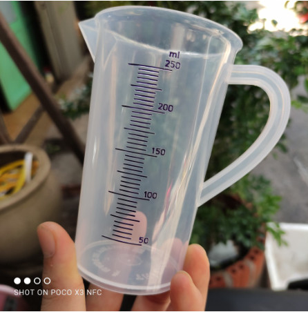 Ca đong định lượng pha chế nhựa dày đủ size