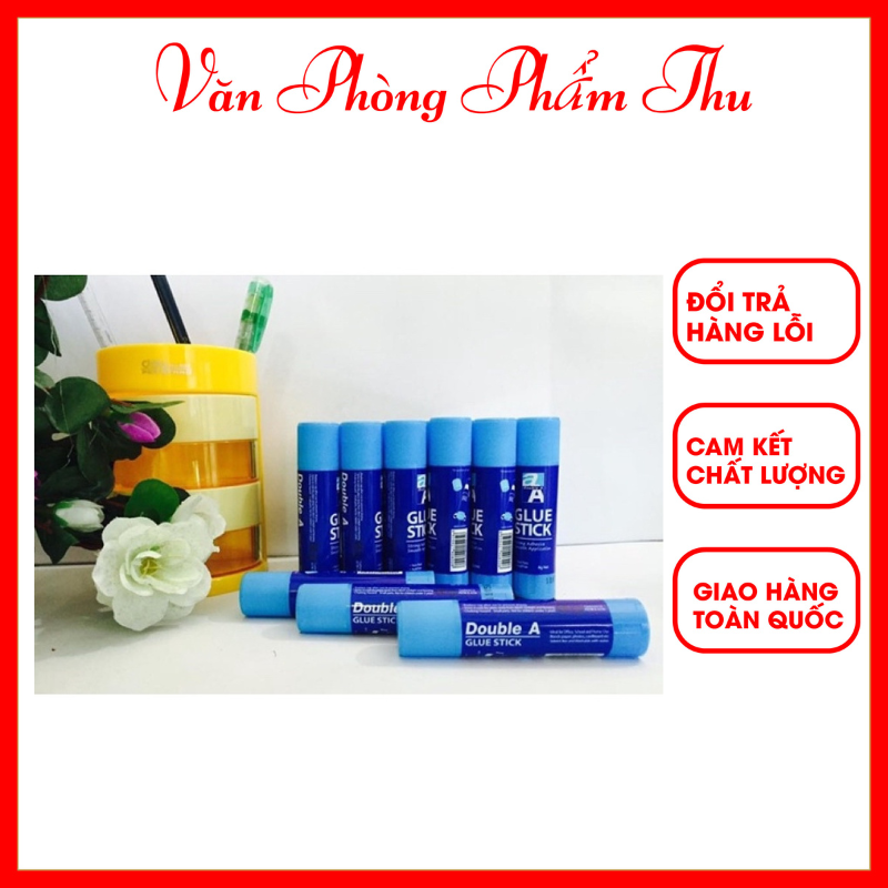 Keo khô double a - hồ khô double a 8g - keo dán giấy, hồ khô doublea 8g mau khô, độ bám tốt, đường keo dính đều, sạch, không bị ướt giấy, không làm mủn hay rách giấy ♻️văn phòng phẩm thu