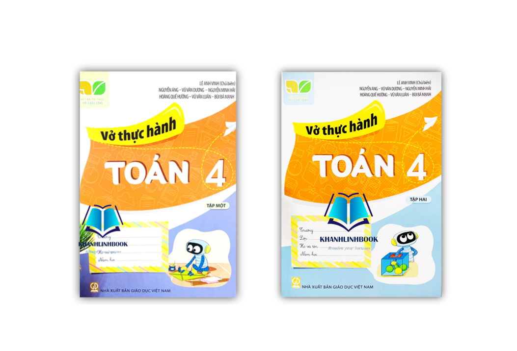 Sách - combo vở thực hành toán 4 - tập 1 + 2