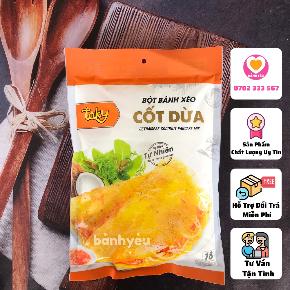 Bột bánh xèo Cốt Dừa Tài Ký 500g - ít ngấm dầu