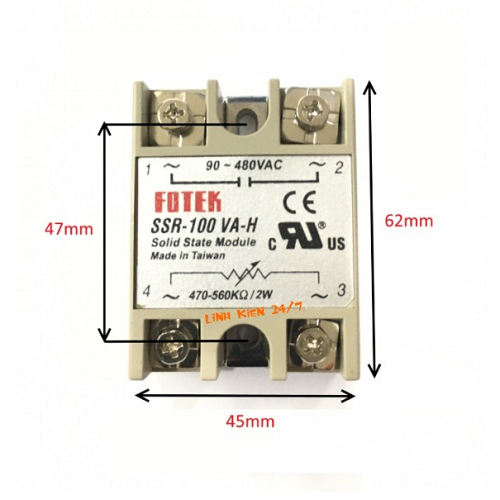 RELAY BÁN DẪN FOTEK SSR-100VA-H