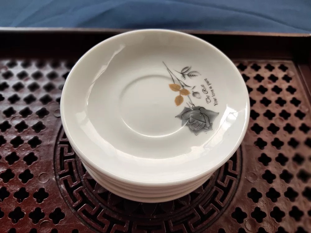 Bộ 6 đĩa hoa hồng xanh đen