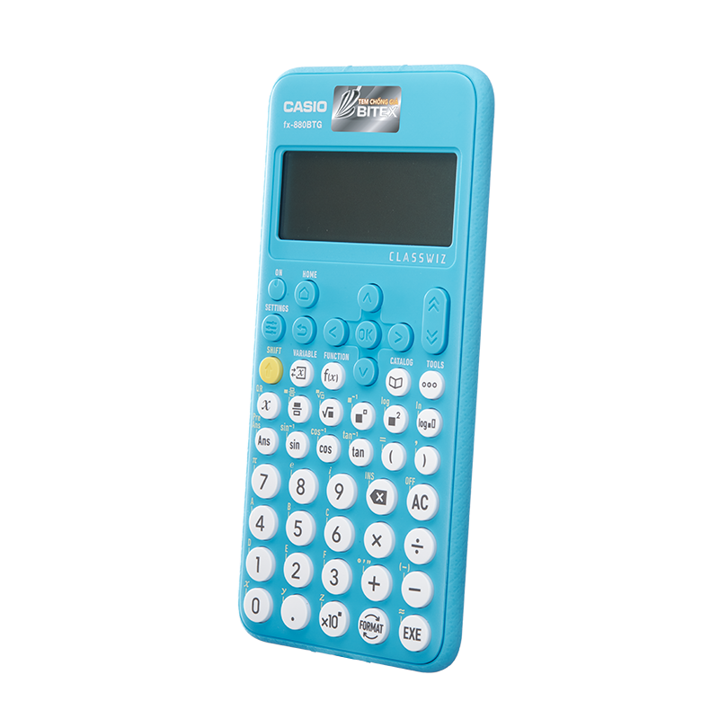 Máy tính học sinh/khoa học casio fx-880btg 4 màu chính hãng bh 7 năm