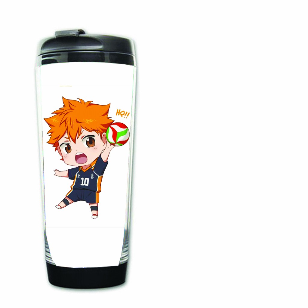 Bình đựng nước in hình Haikyuu! Vua Bóng Chuyền anime chibi