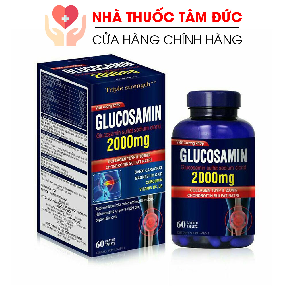 Viên Uống Bổ Xương Khớp Glucosamin 2000mg giảm đau nhức mỏi xương khớp